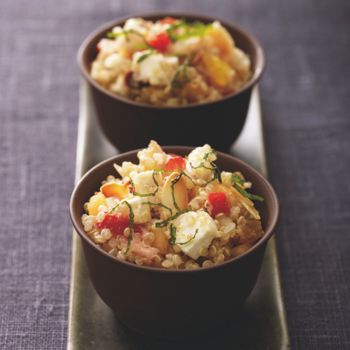 Fruchtiger Quinoa mit Chabichou du Poitou