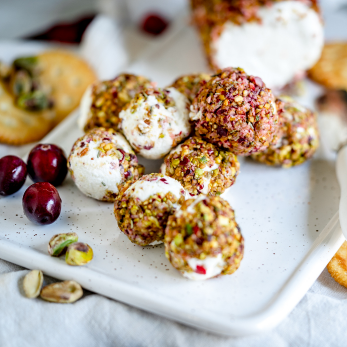 Ziegenkäsepralinen mit Ziegenfrischkäse