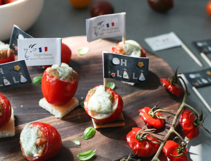 Gratinierte Kirschtomaten mit Selles-sur-Cher AOP